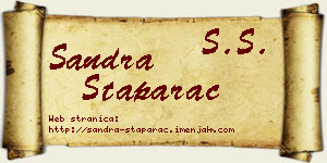 Sandra Staparac vizit kartica